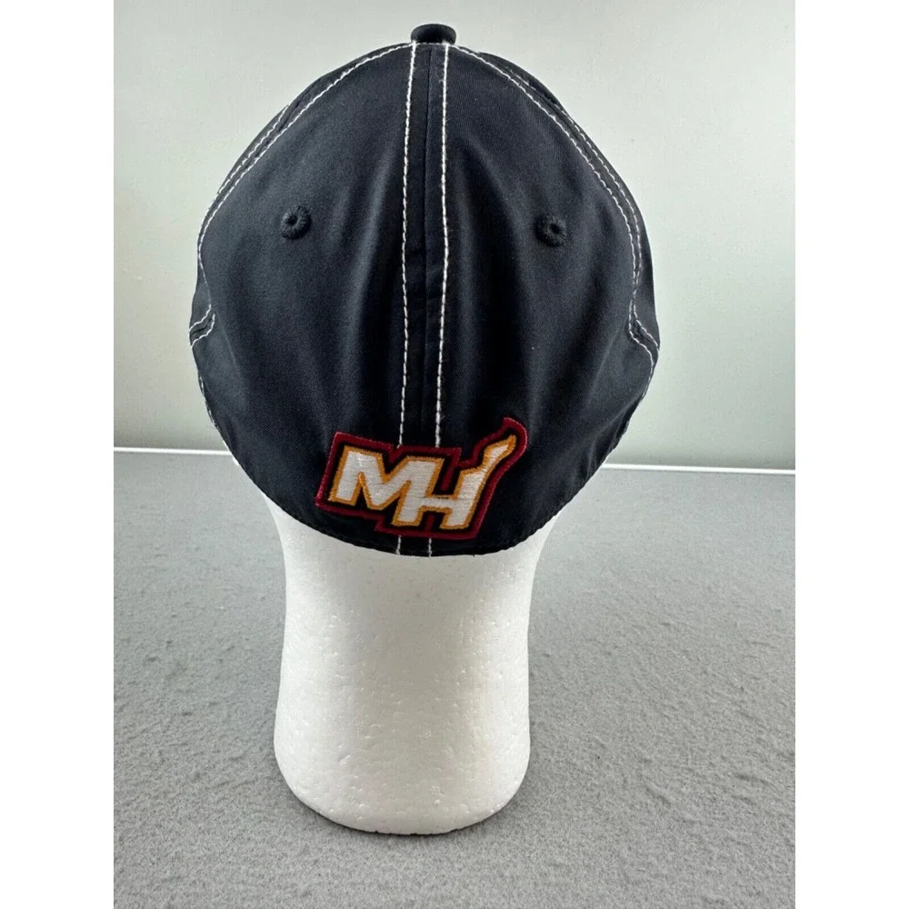 NEW! Adidas NBA Miami Heat Black Color Pop SuperFlex S/M Hat‎